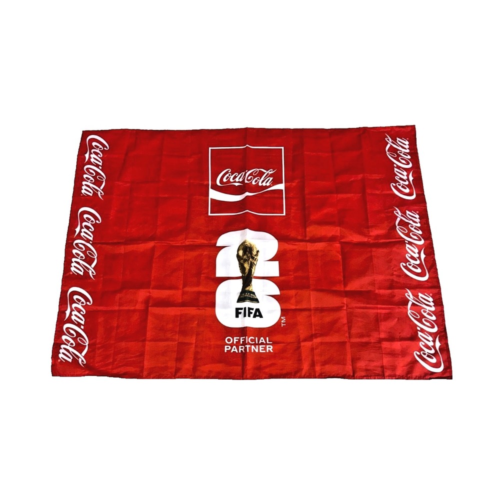 FIFA World Cup 2026 Soccerโ Futbol FIFA/Coca-Cola Fan Flag / Cape / Wrap - NEW